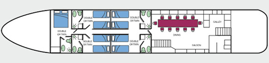 Floorplan of Barge Athos