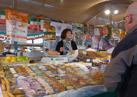 Les Halles covered market, Dijon, France