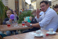 Cafe in the center of Beaune